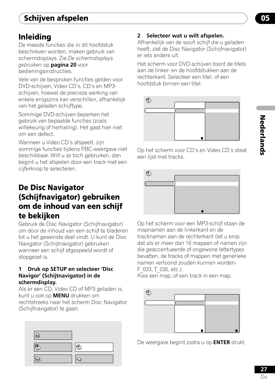 Schijven afspelen 05, Inleiding, Nederlands | Pioneer DV-454-S User Manual | Page 81 / 108