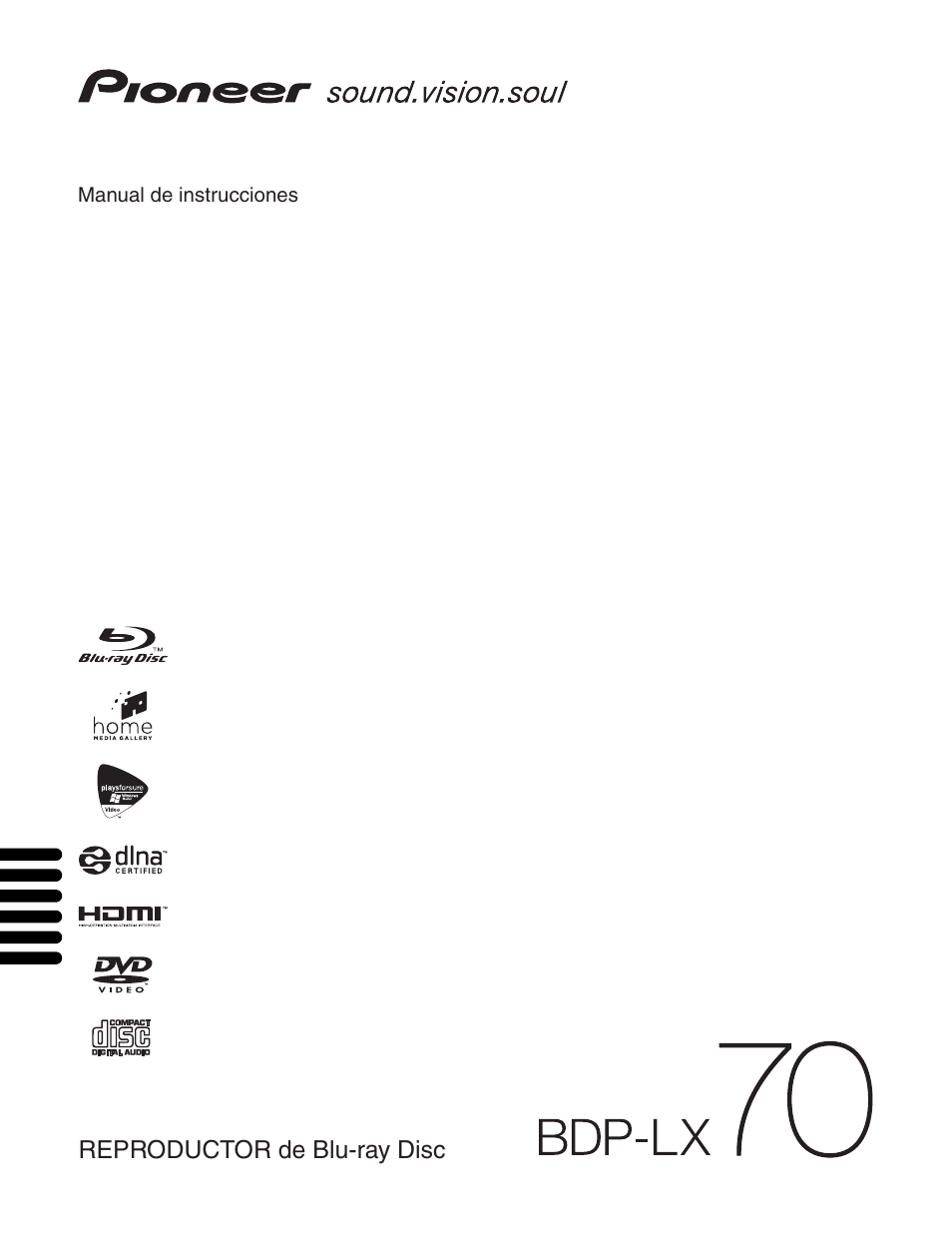 Pioneer BDP-LX70 User Manual | 64 pages