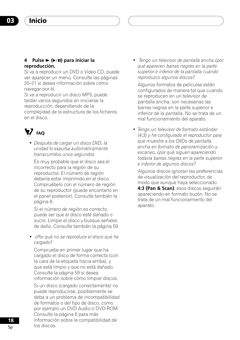 Inicio 03 | Pioneer DCS-303 User Manual | Page 18 / 76