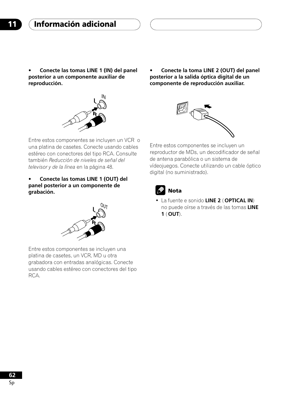 Información adicional 11 | Pioneer DCS-303 User Manual | Page 62 / 76