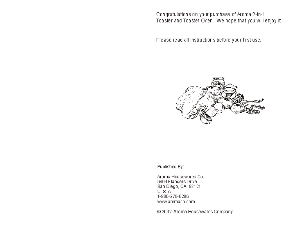 Aroma ABT-218SB User Manual | Page 2 / 11