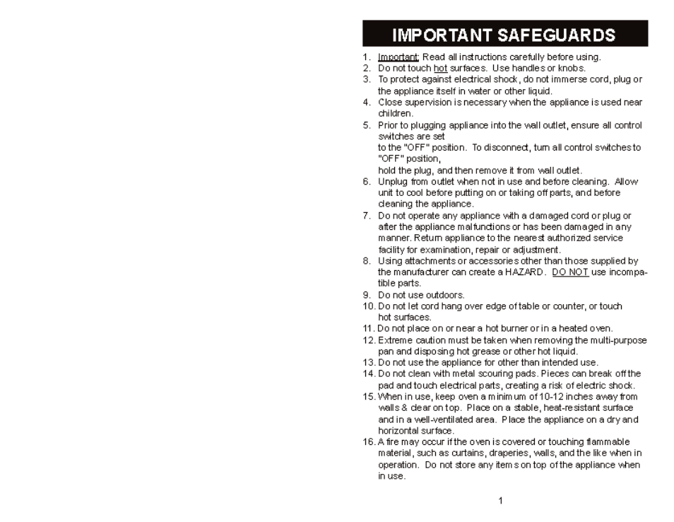 Important safeguards | Aroma ABT-218SB User Manual | Page 3 / 11