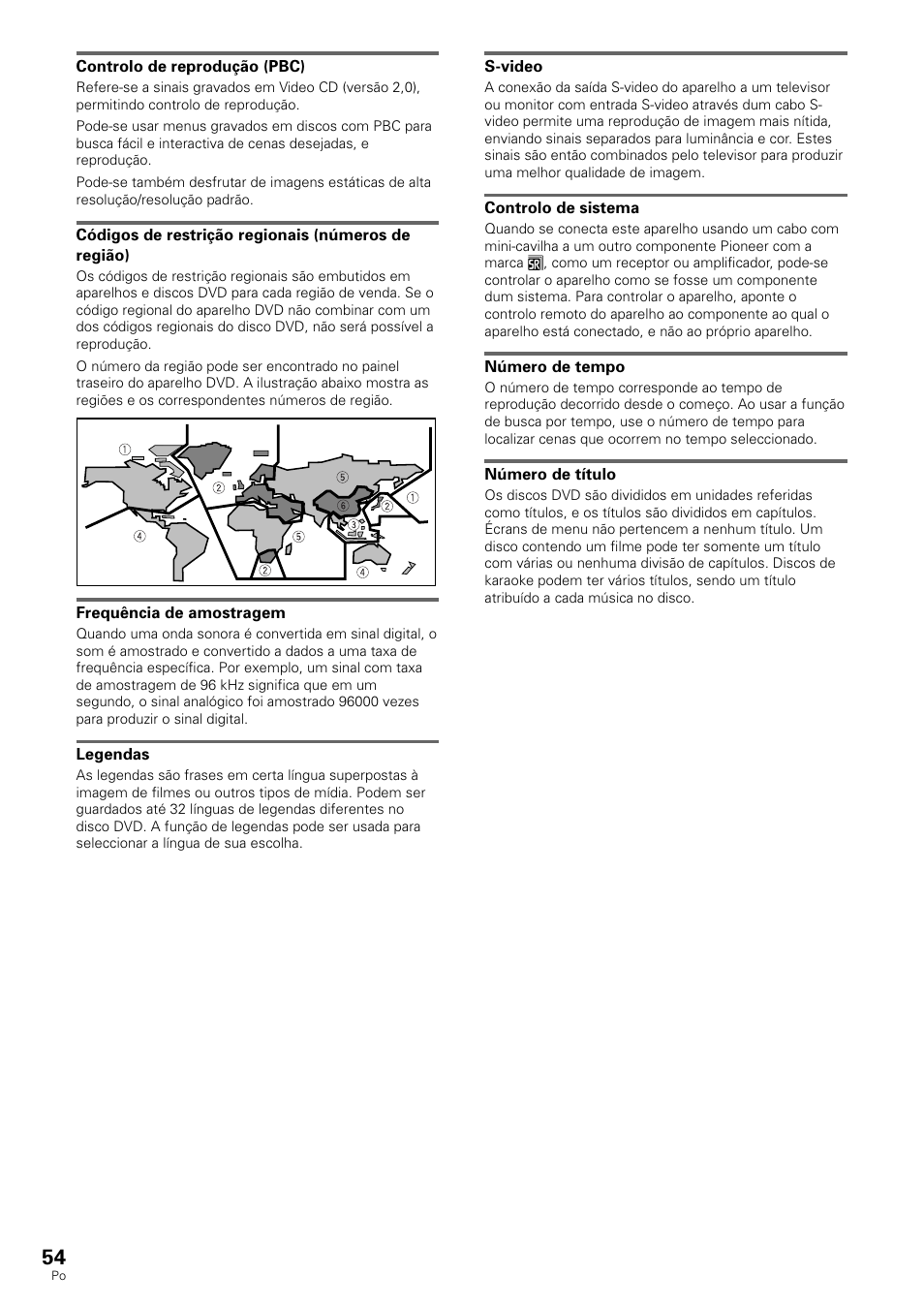 Pioneer DV-530 User Manual | Page 110 / 112