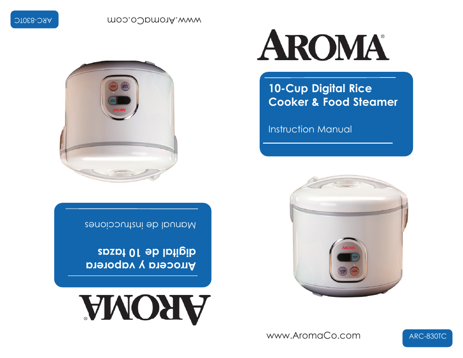 Aroma ARC-830 TC User Manual | 15 pages