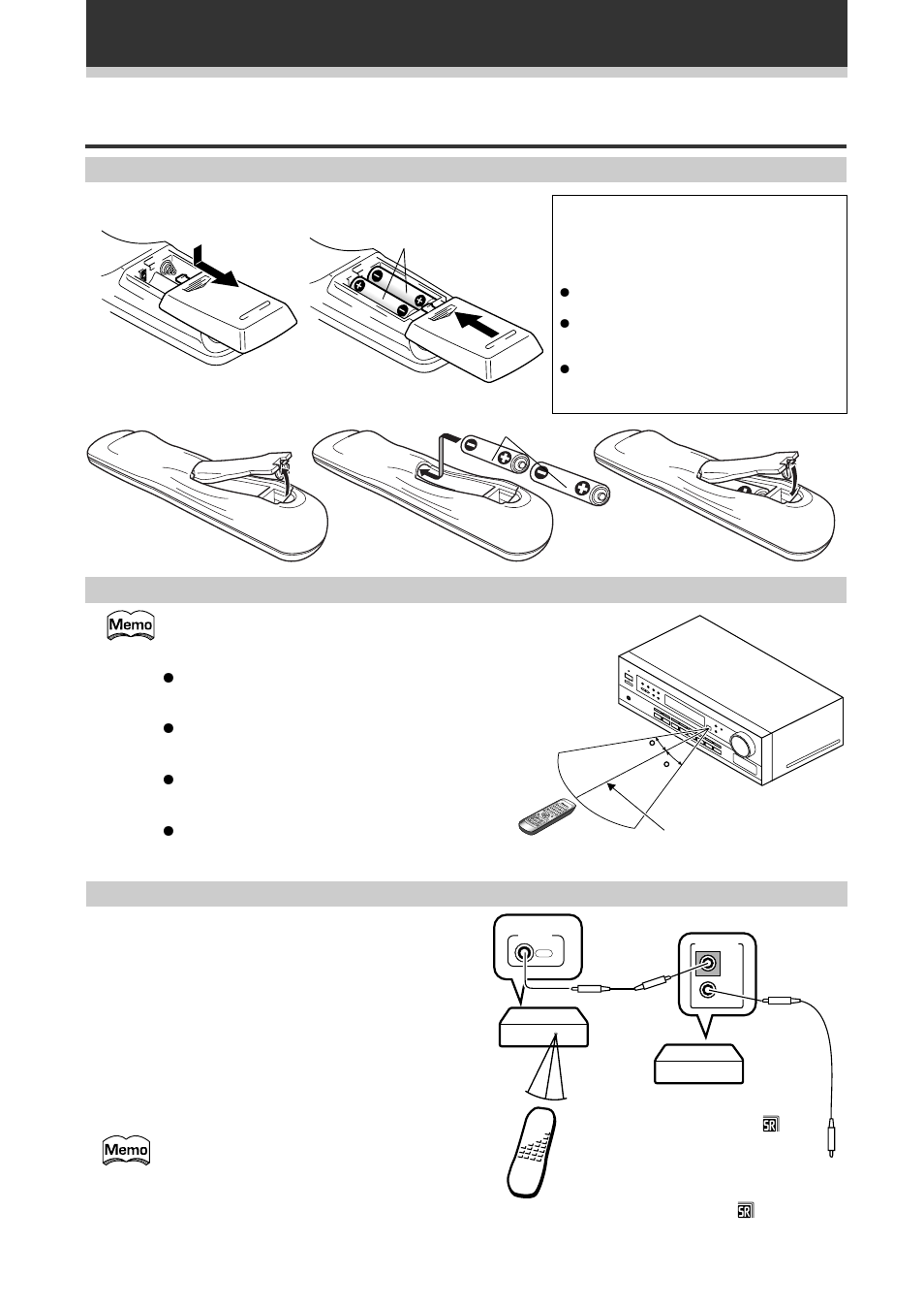 Preparación del mando a distancia, Alcance del mando a distancia, Inserción de las pilas | Funcionamiento de otros equipos de pioneer, Información de introducción | Pioneer VSX-609RDS User Manual | Page 6 / 124