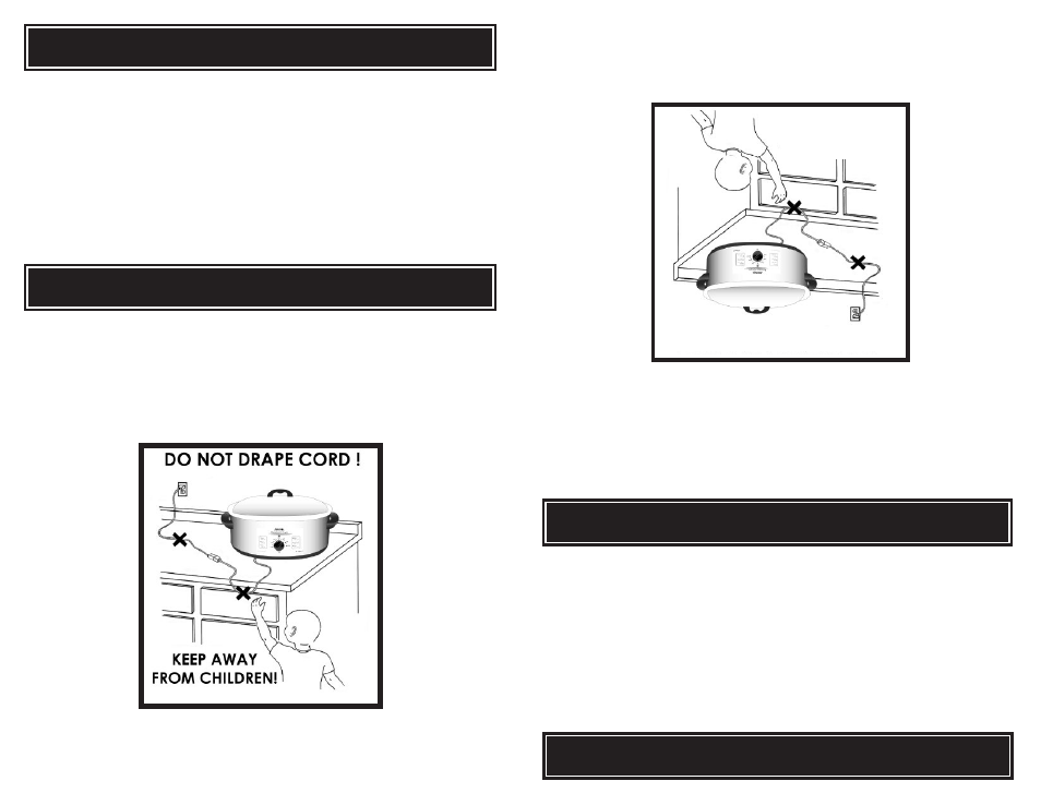 Polarized plug, Short cord instruction, Clavija polarizada | This appliance is for household use only, Nstrucciones para usarel cablecort o | Aroma ART-818 E/E User Manual | Page 4 / 16