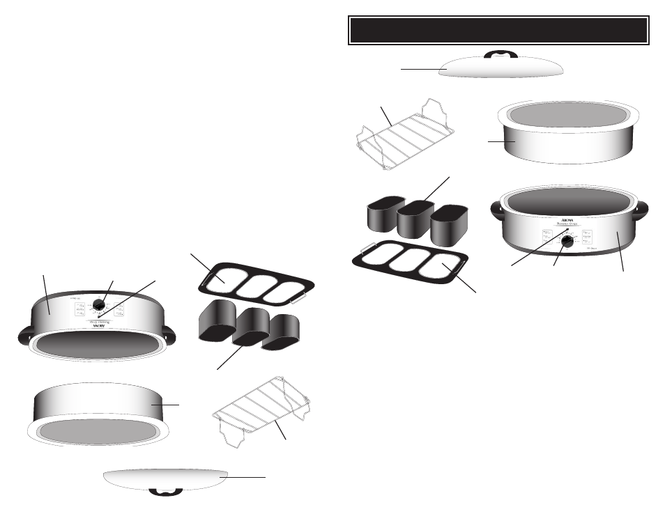 Parts identification | Aroma ART-818 E/E User Manual | Page 5 / 16