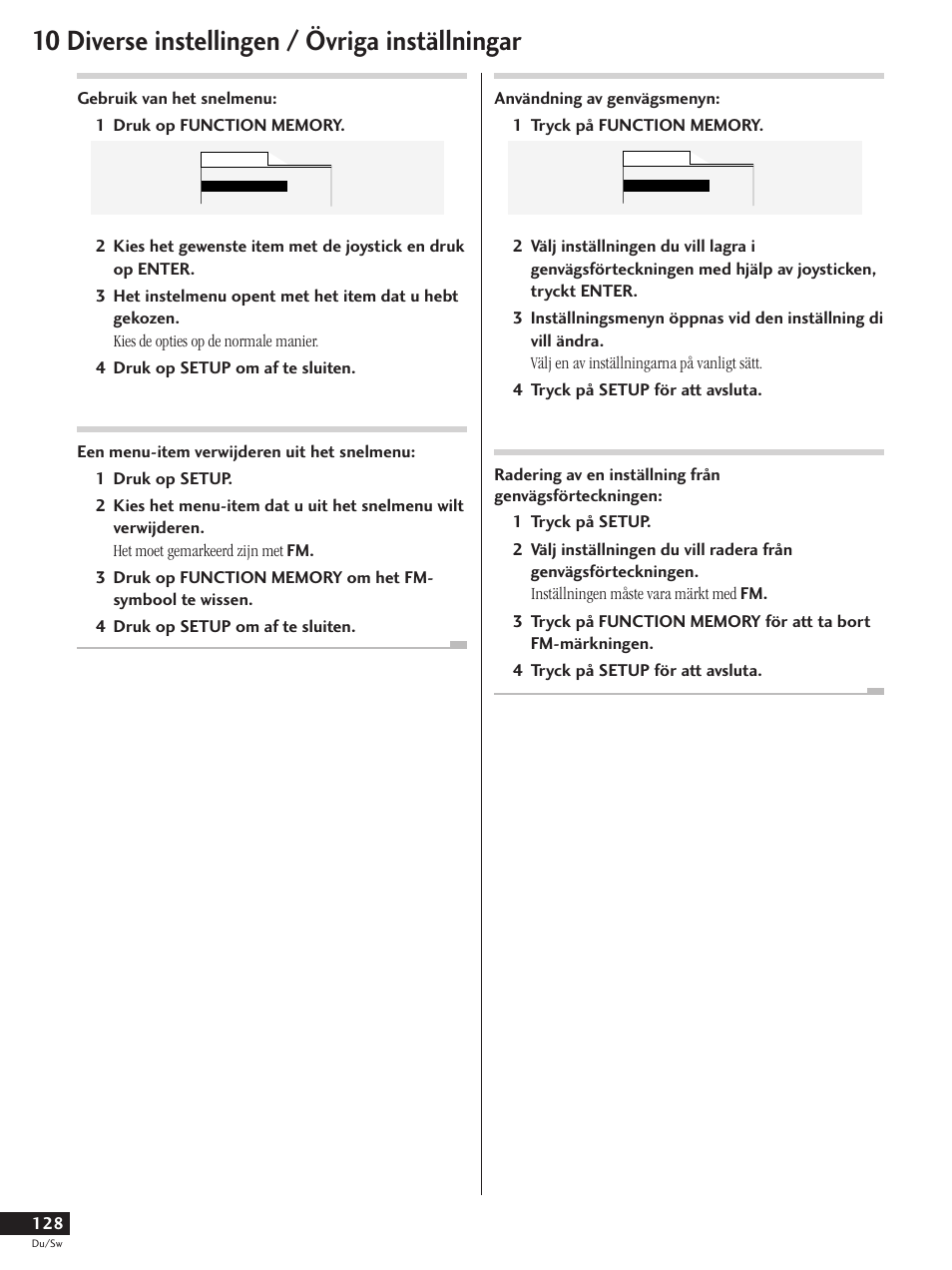 10 diverse instellingen / övriga inställningar | Pioneer DV-737-K User Manual | Page 128 / 156