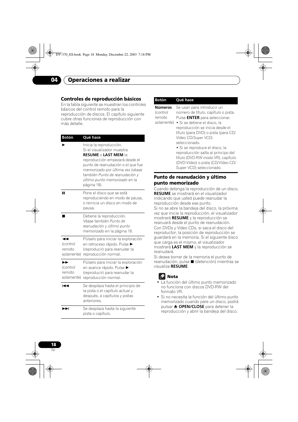 Operaciones a realizar 04 | Pioneer DV-370-S User Manual | Page 18 / 86