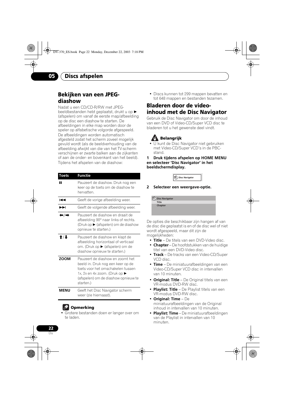 Bekijken van een jpeg-diashow, Discs afspelen 05, Bekijken van een jpeg- diashow | Pioneer DV-370-S User Manual | Page 64 / 86