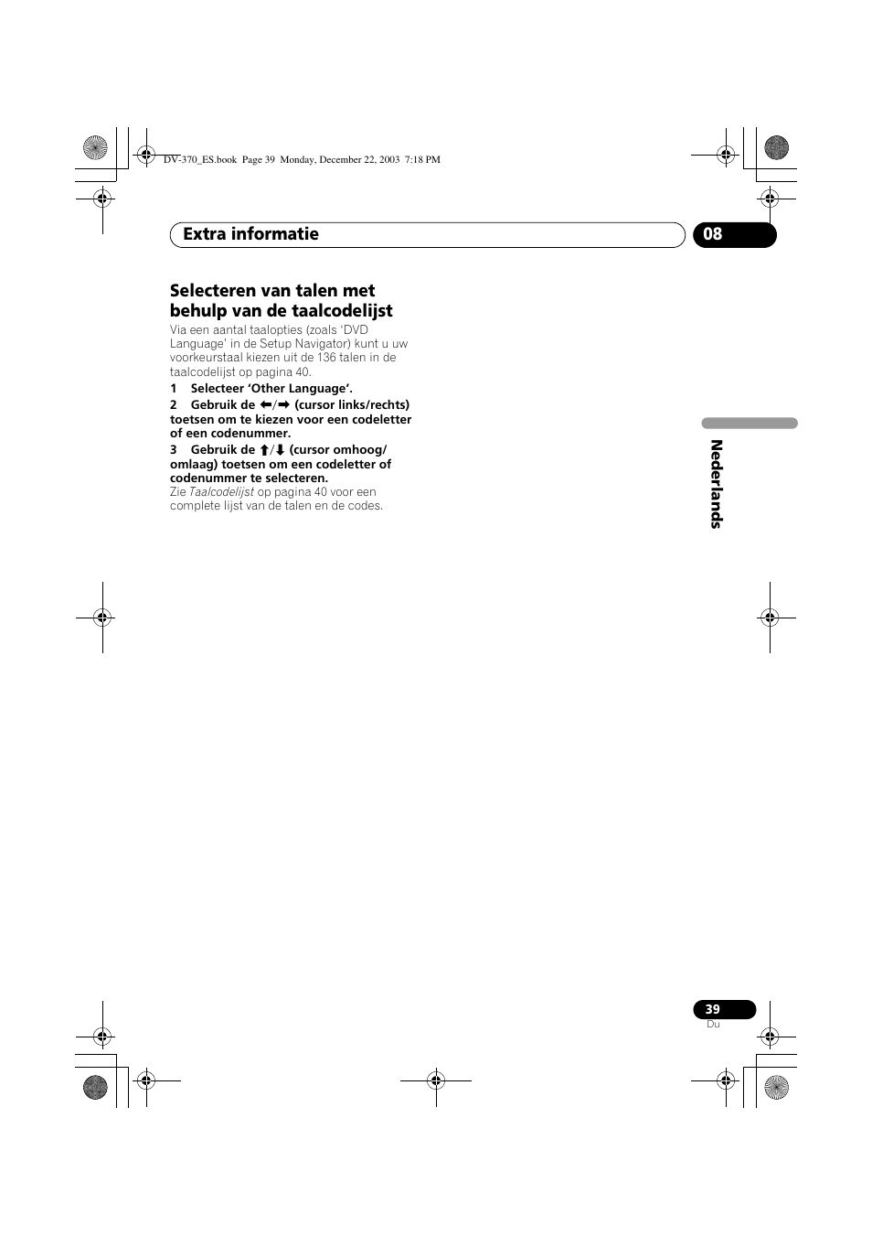 Extra informatie 08 | Pioneer DV-370-S User Manual | Page 81 / 86