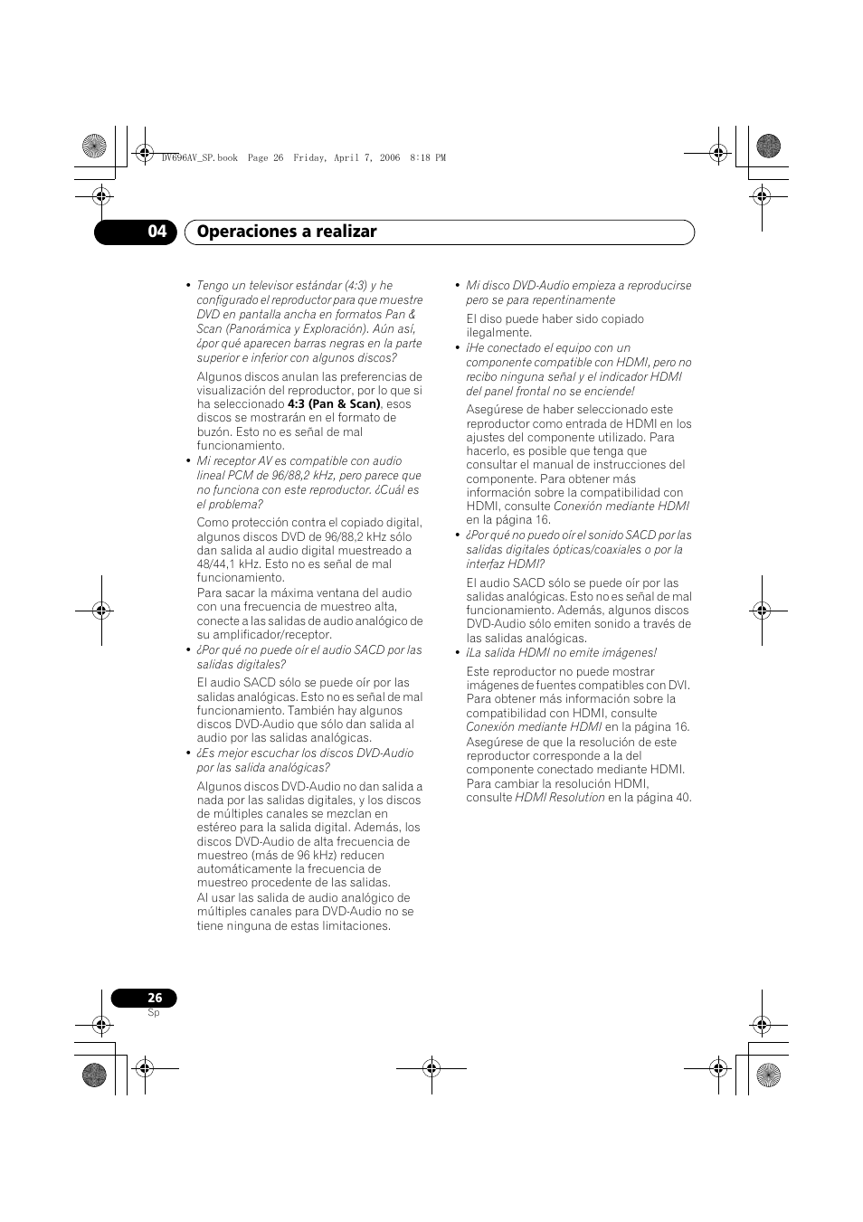 Operaciones a realizar 04 | Pioneer DV-696AV-S User Manual | Page 26 / 126