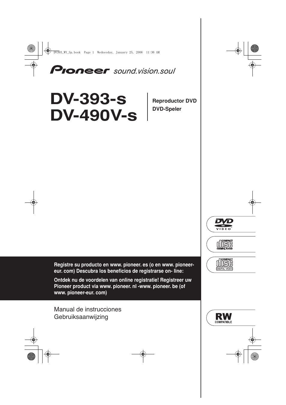 Pioneer DV-393-S User Manual | 95 pages