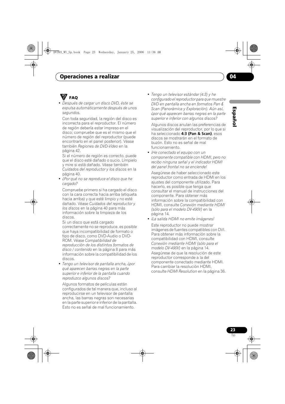 Operaciones a realizar 04 | Pioneer DV-393-S User Manual | Page 23 / 95