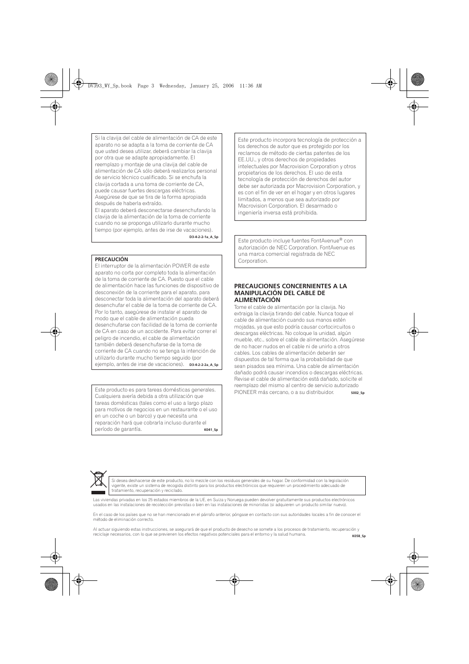 Pioneer DV-393-S User Manual | Page 3 / 95