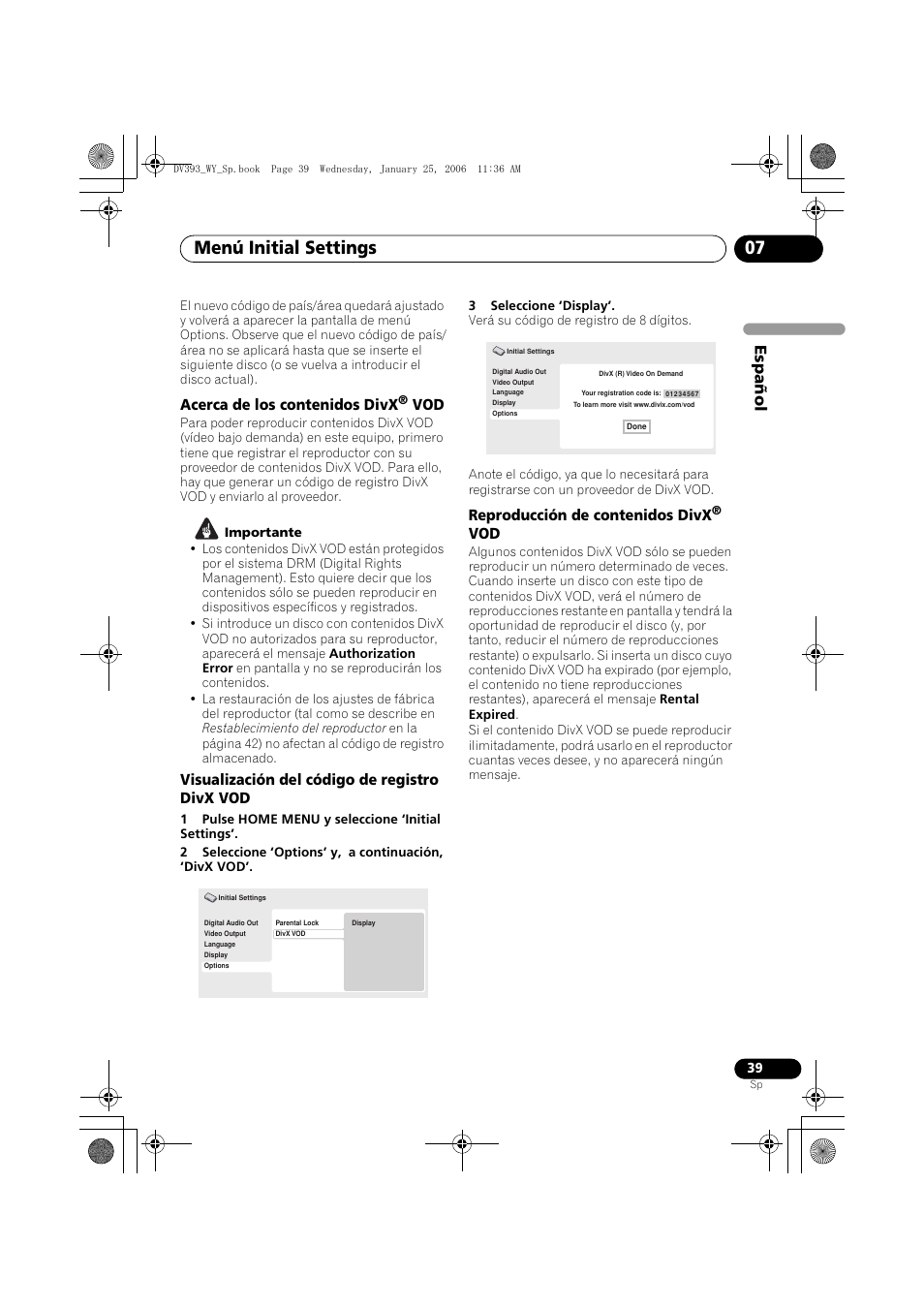 Pioneer DV-393-S User Manual | Page 39 / 95
