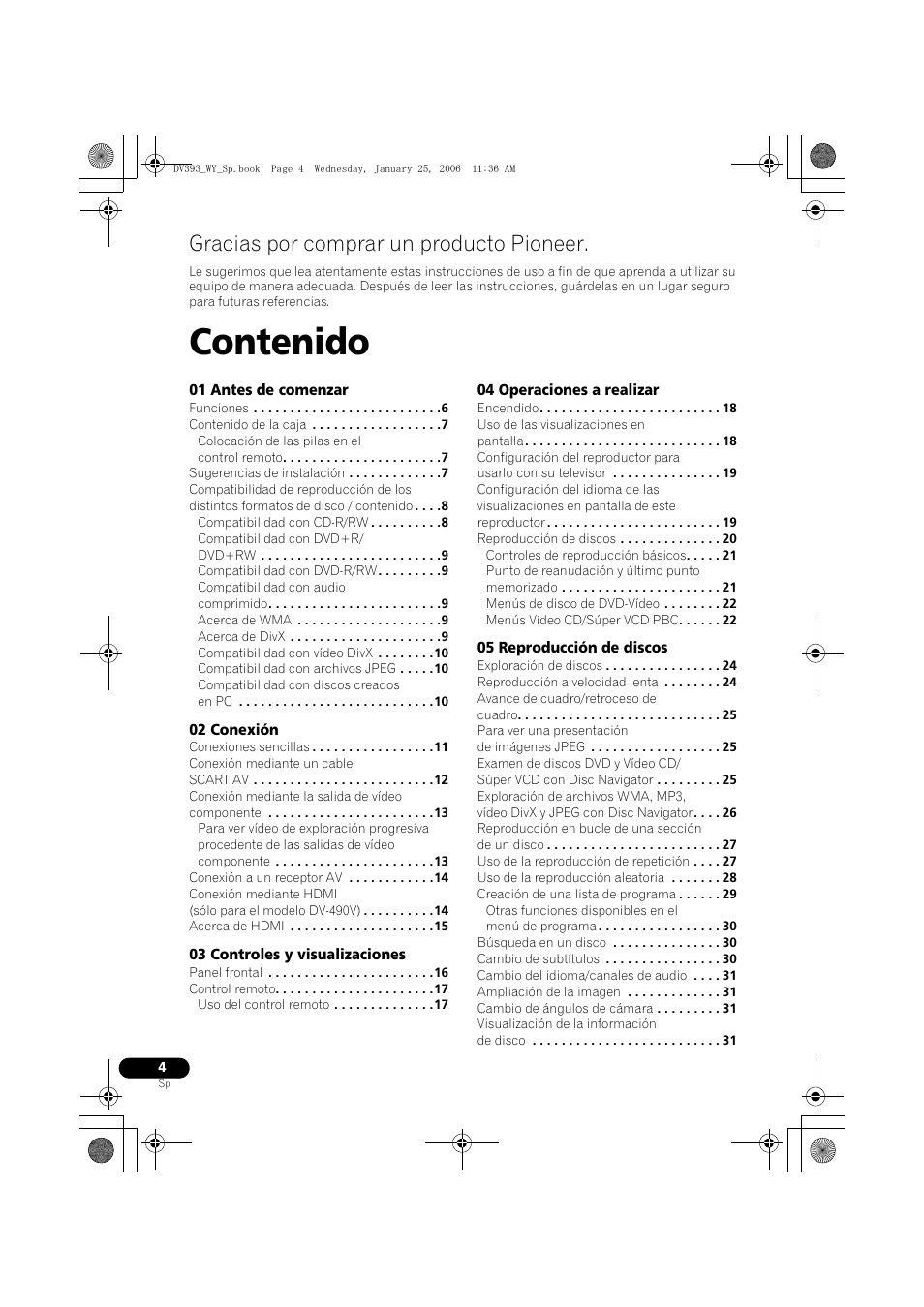 Pioneer DV-393-S User Manual | Page 4 / 95