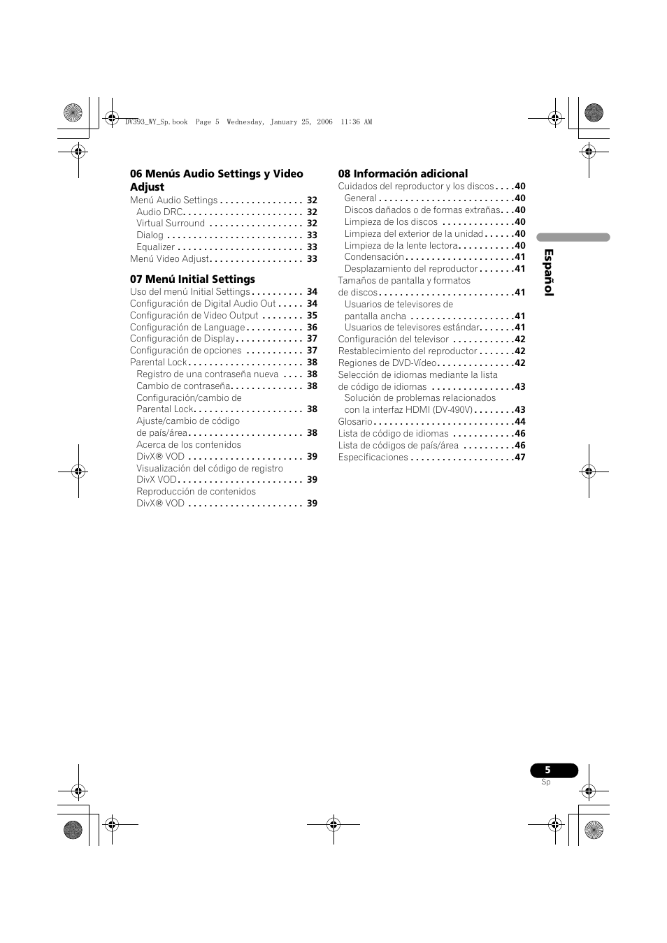 Pioneer DV-393-S User Manual | Page 5 / 95