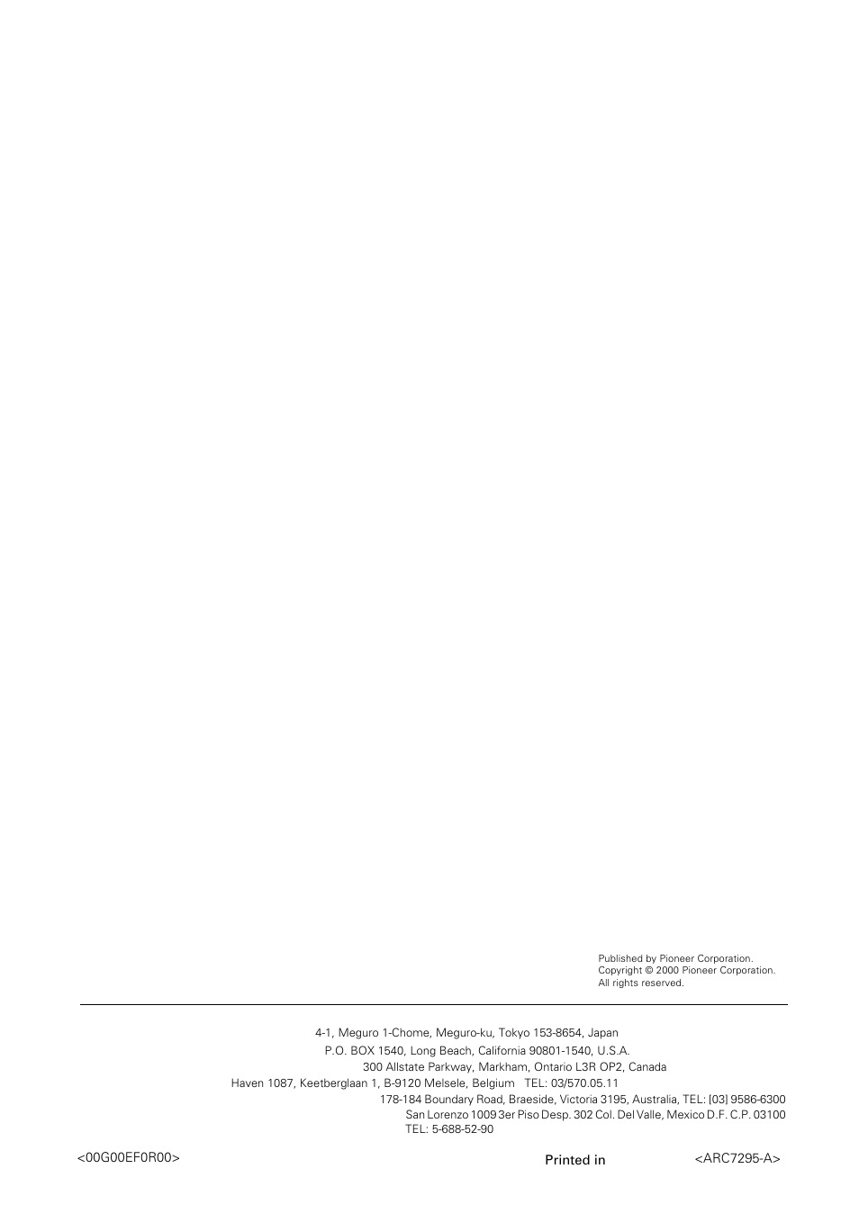 Pioneer corporation | Pioneer VSX-839RDS User Manual | Page 116 / 116