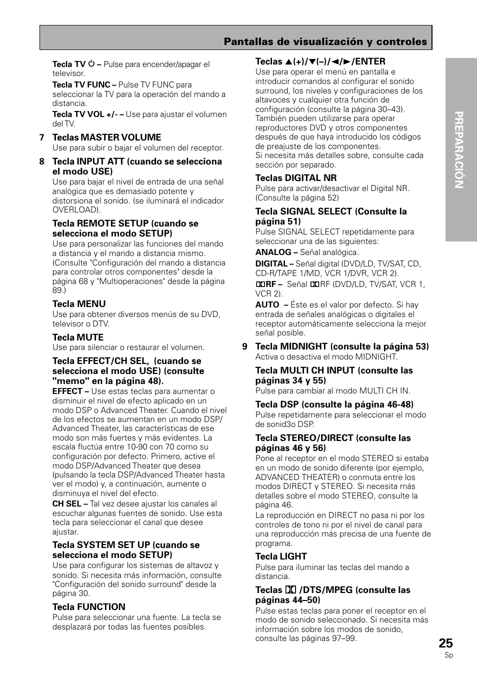 Prep aración | Pioneer VSX-839RDS User Manual | Page 25 / 116