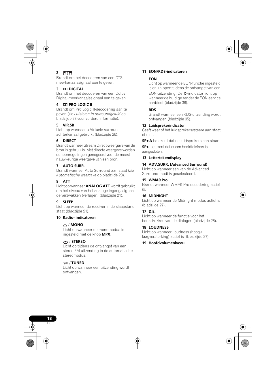 Pioneer VSX-418 K User Manual | Page 18 / 82