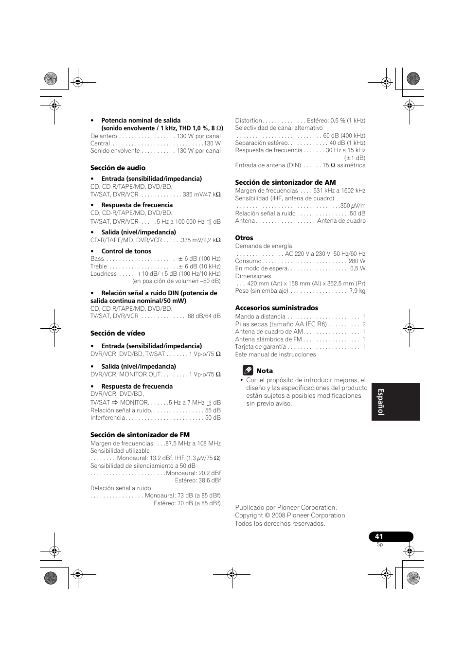 Pioneer VSX-418 K User Manual | Page 81 / 82