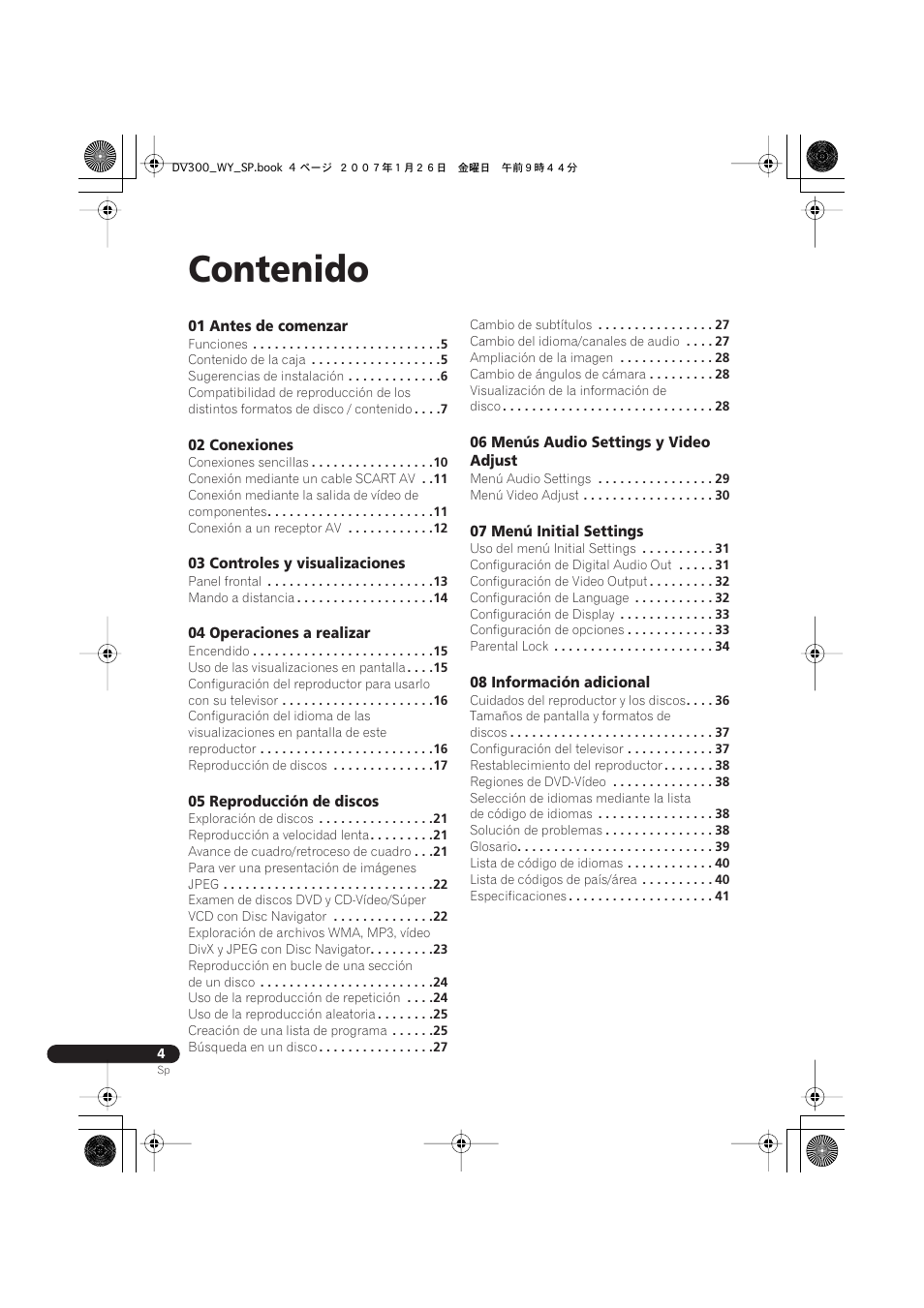 Dv-300-s dv-300-k, Reproductor dvd, Dvd-speler | Registre su producto en, Http://www.pioneer.es, O en http://www.pioneer.eu), Descubra los beneficios de registrarse on-line, Manual de instrucciones, Http://www.pioneer.nl - www.pioneer.be, Of http://www.pioneer.eu) | Pioneer DV-300-S User Manual | Page 4 / 82