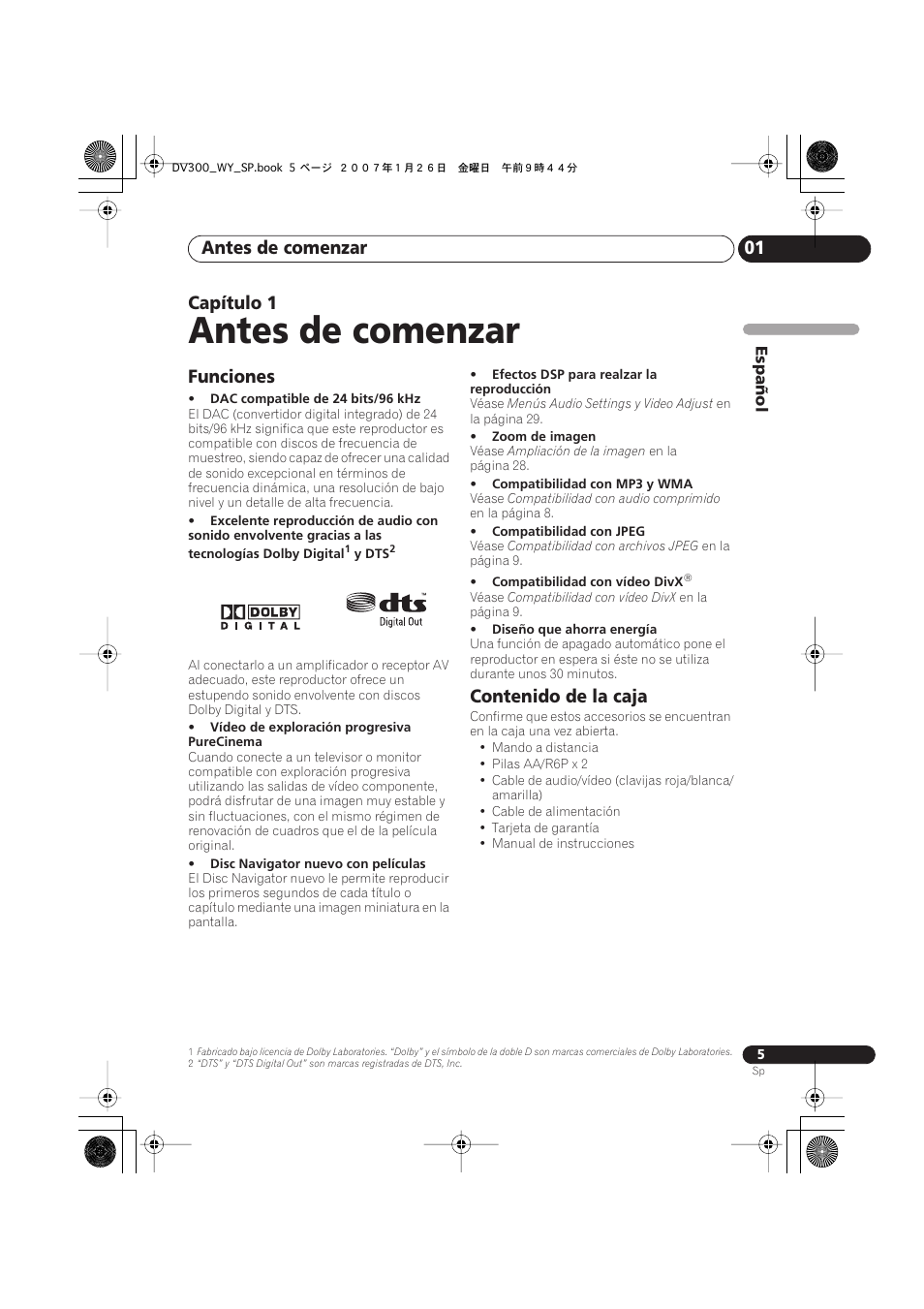 Pioneer DV-300-S User Manual | Page 5 / 82