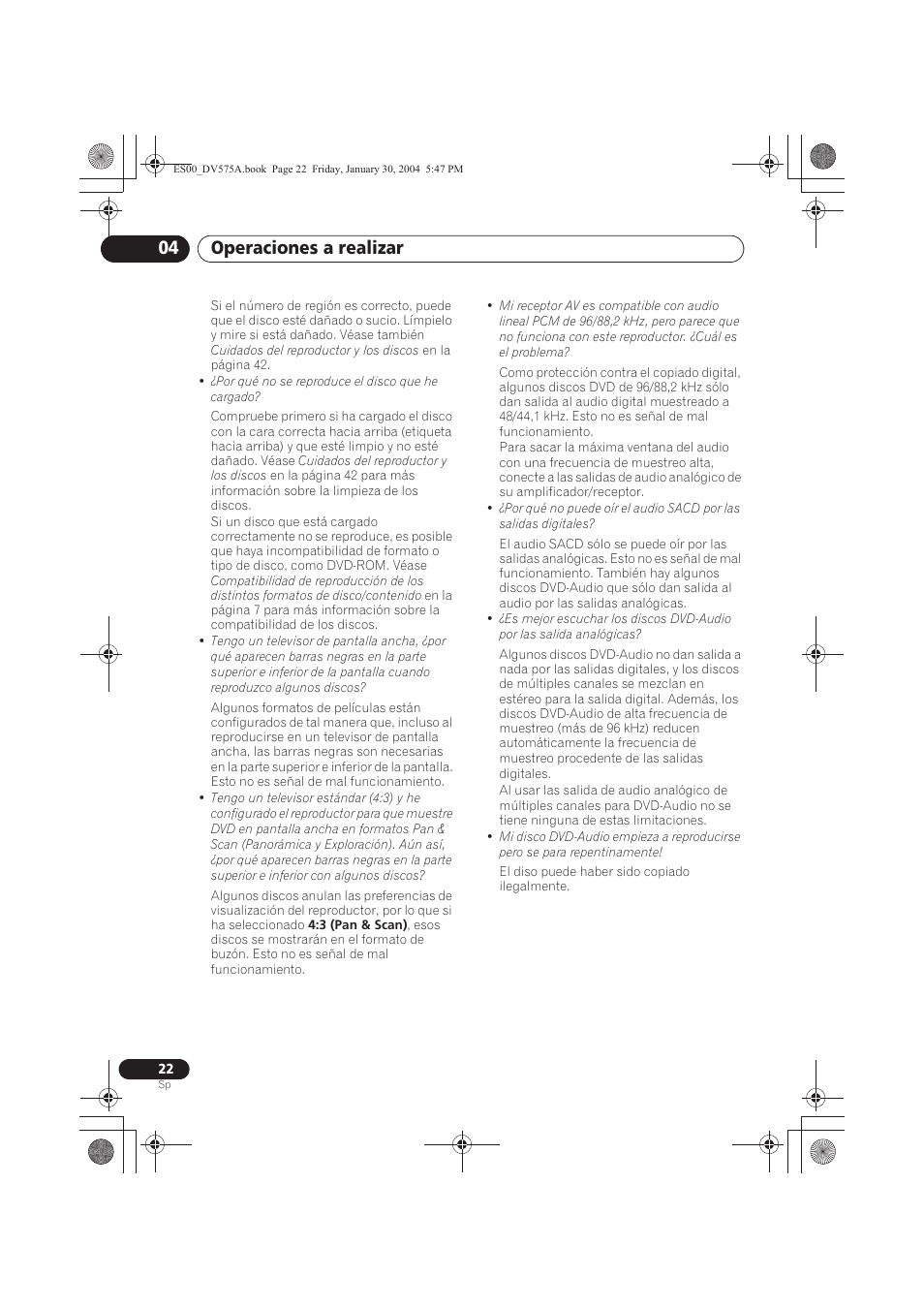 Operaciones a realizar 04 | Pioneer DV-575A-S User Manual | Page 22 / 108
