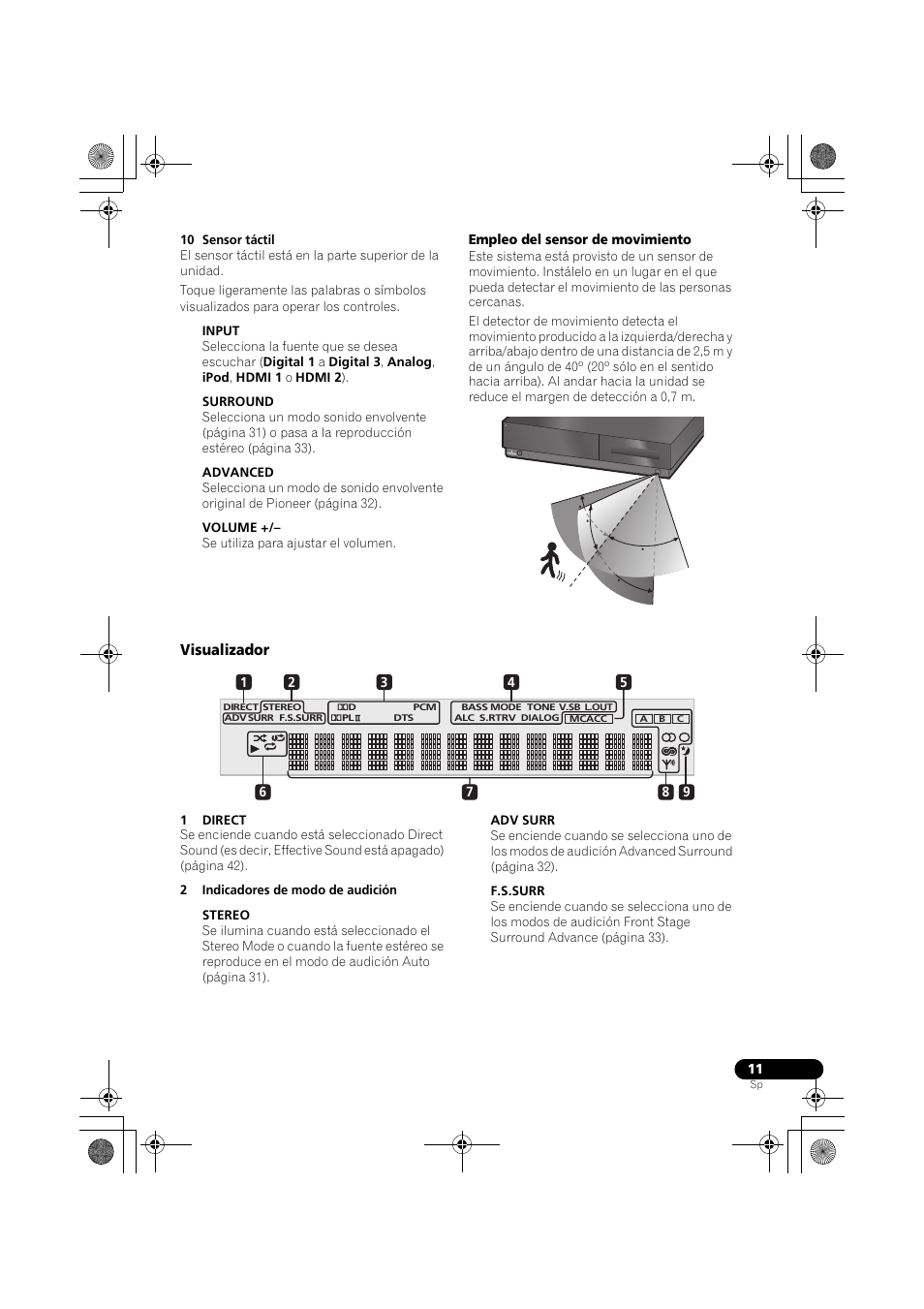 Visualizador | Pioneer LX03BD User Manual | Page 11 / 132