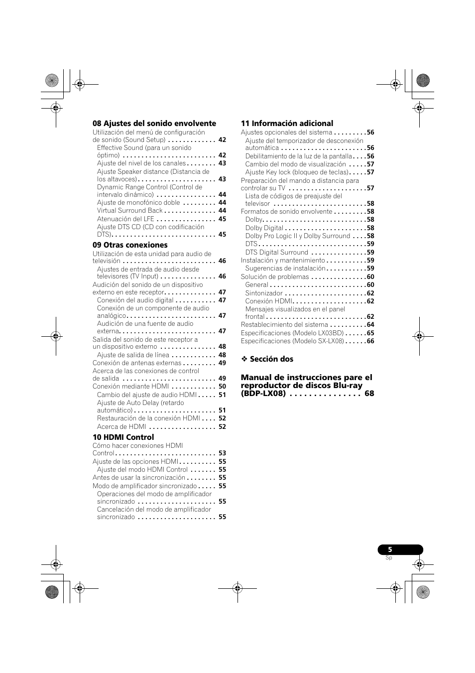 Pioneer LX03BD User Manual | Page 5 / 132