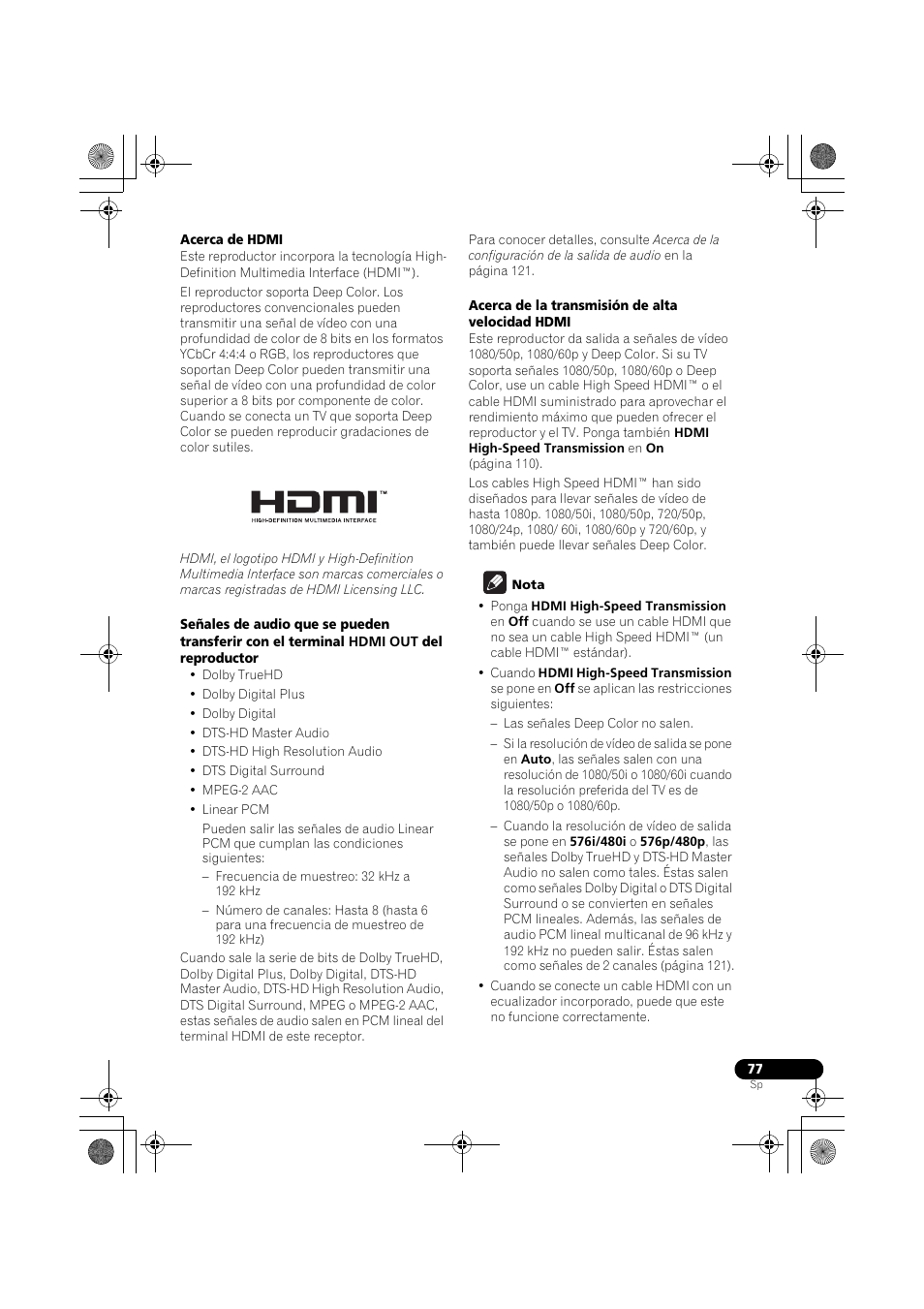 Pioneer LX03BD User Manual | Page 77 / 132