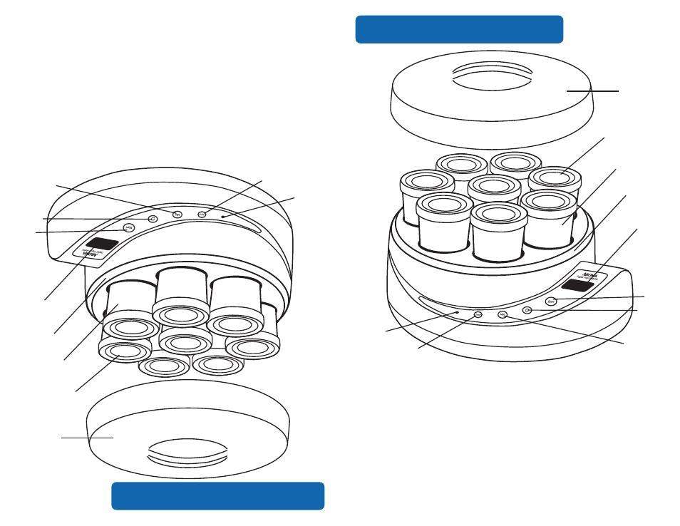 Parts identification, Identificacionde laspartes | Aroma AYM-606 User Manual | Page 5 / 12