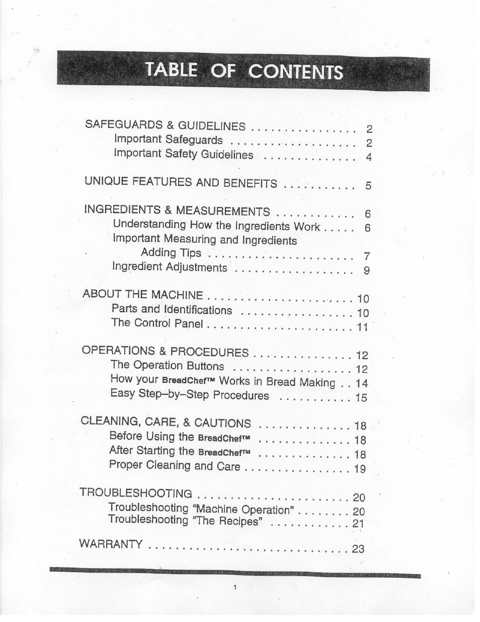 Aroma BREADCHEF ABM-220 User Manual | Page 3 / 25