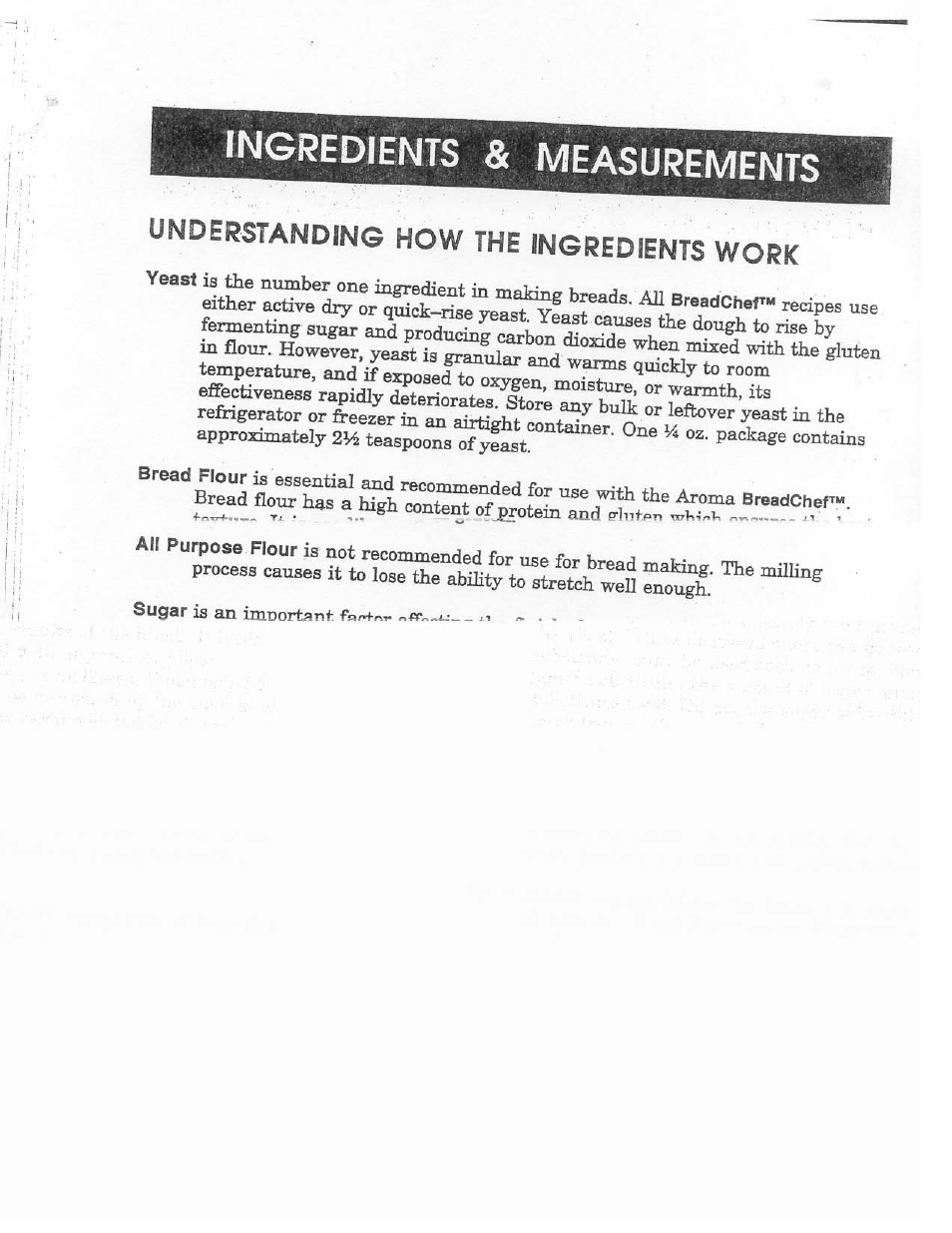 Understanding how the ingredients work | Aroma BREADCHEF ABM-220 User Manual | Page 8 / 25