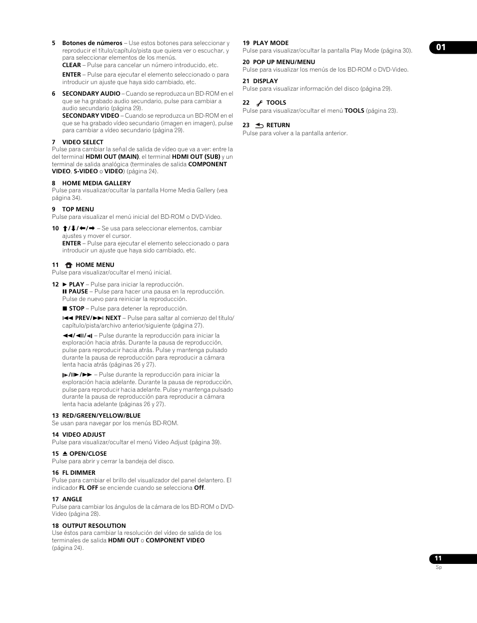 Pioneer BDP-LX91 User Manual | Page 11 / 73