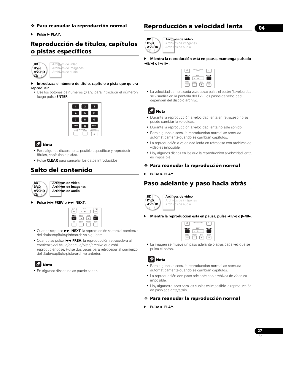 Pioneer BDP-LX91 User Manual | Page 27 / 73