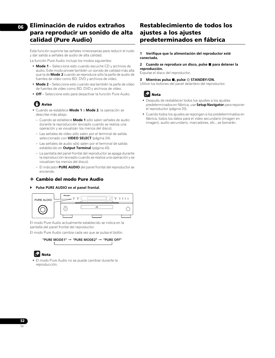 Pioneer BDP-LX91 User Manual | Page 52 / 73