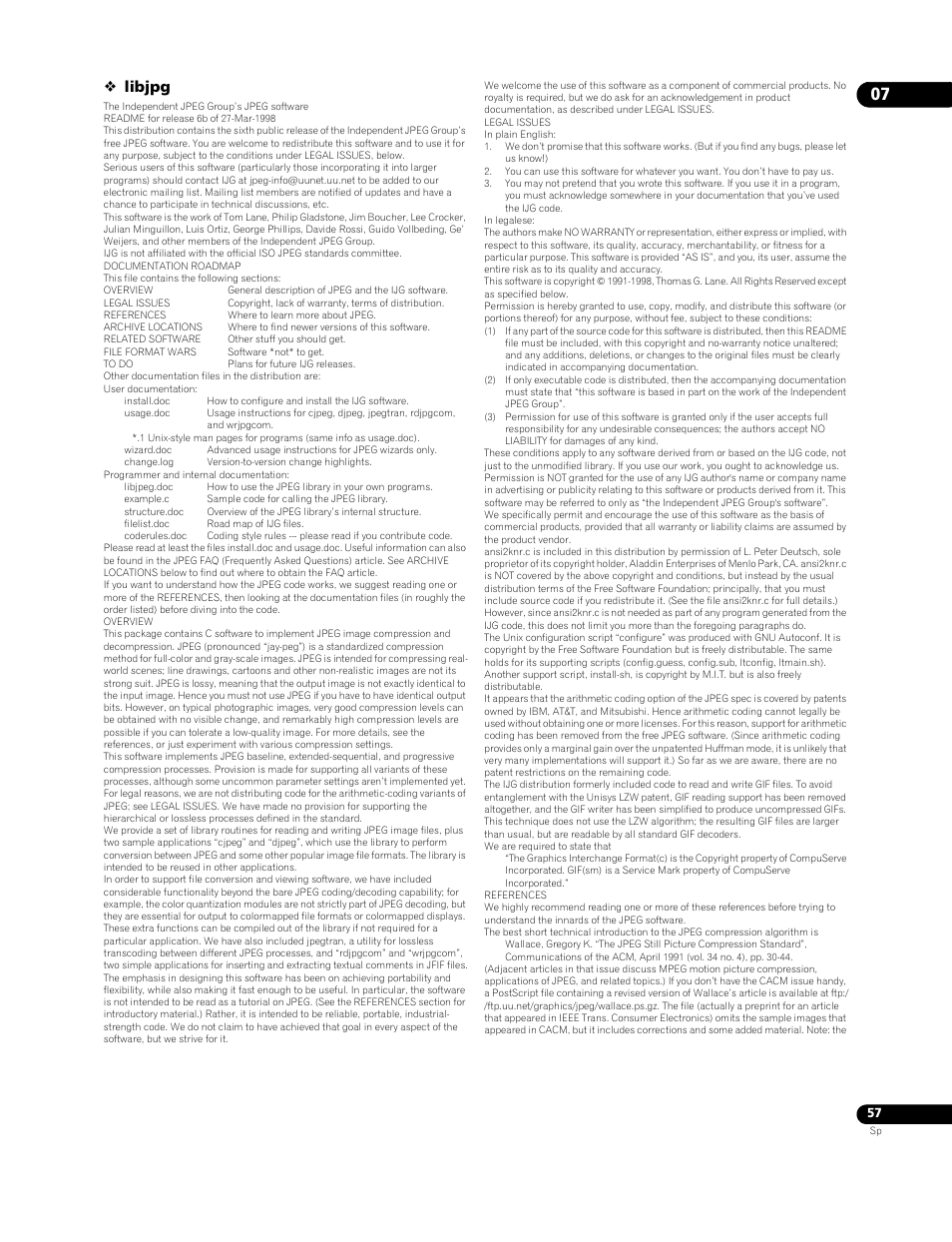 Libjpg | Pioneer BDP-LX91 User Manual | Page 57 / 73