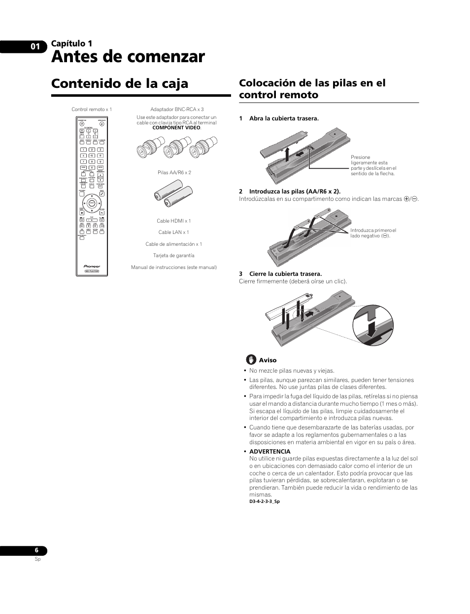 Pioneer BDP-LX91 User Manual | Page 6 / 73