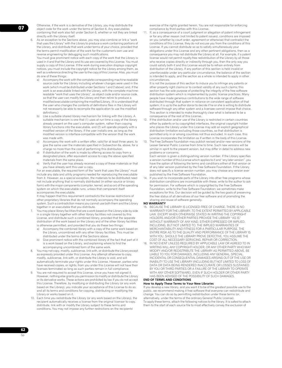 Pioneer BDP-LX91 User Manual | Page 62 / 73