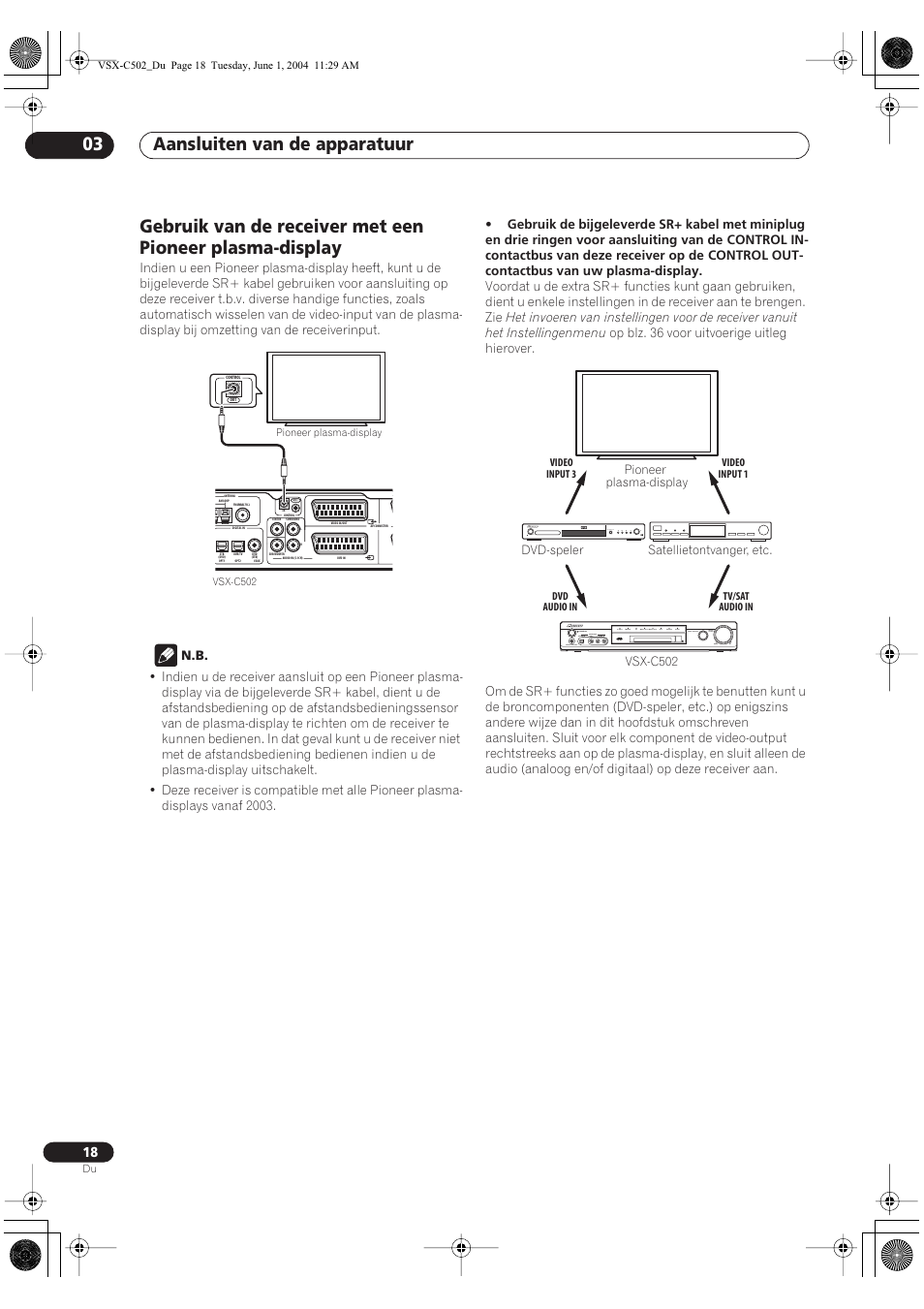 Aansluiten van de apparatuur 03 | Pioneer VSX-C502-S User Manual | Page 18 / 104