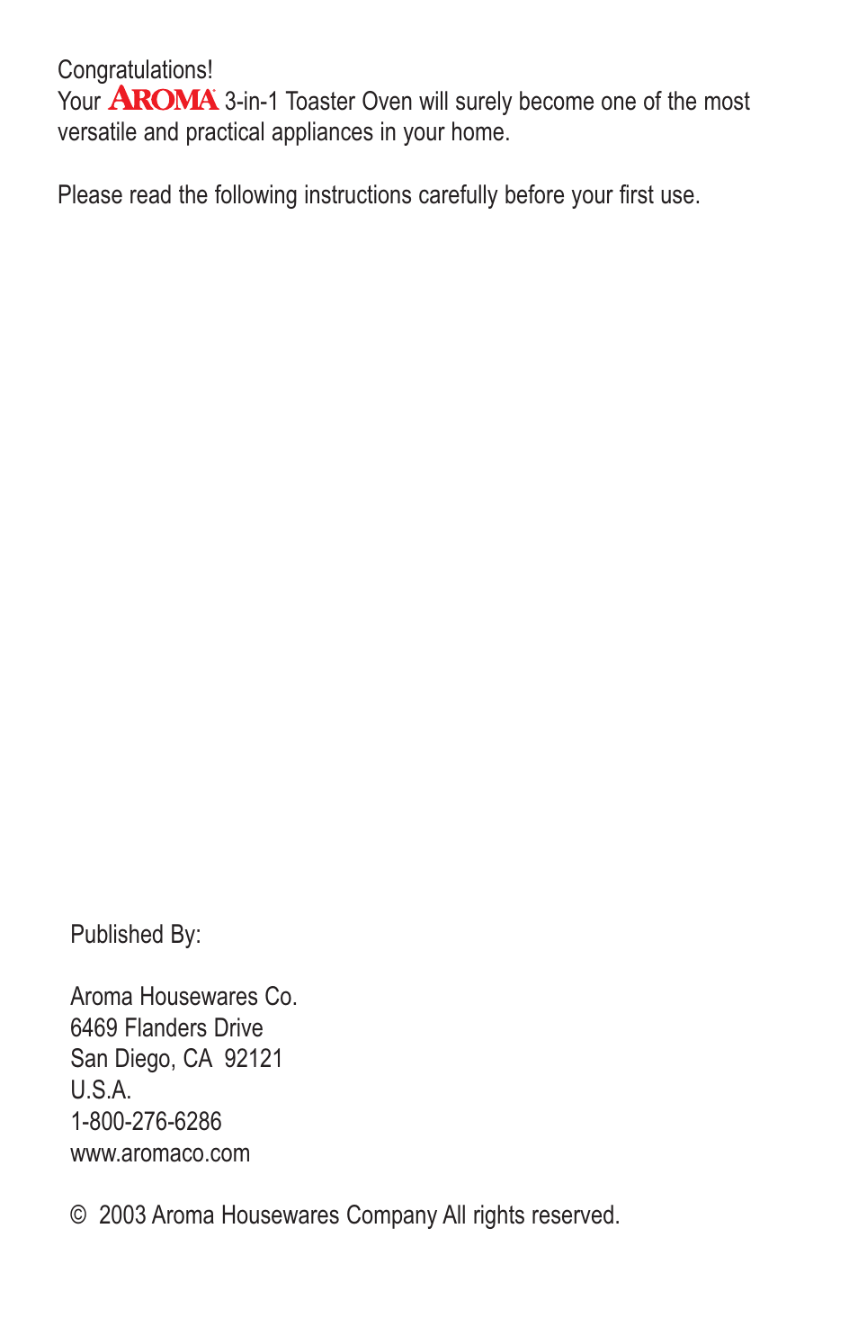 Aroma ABT-106 User Manual | Page 2 / 11
