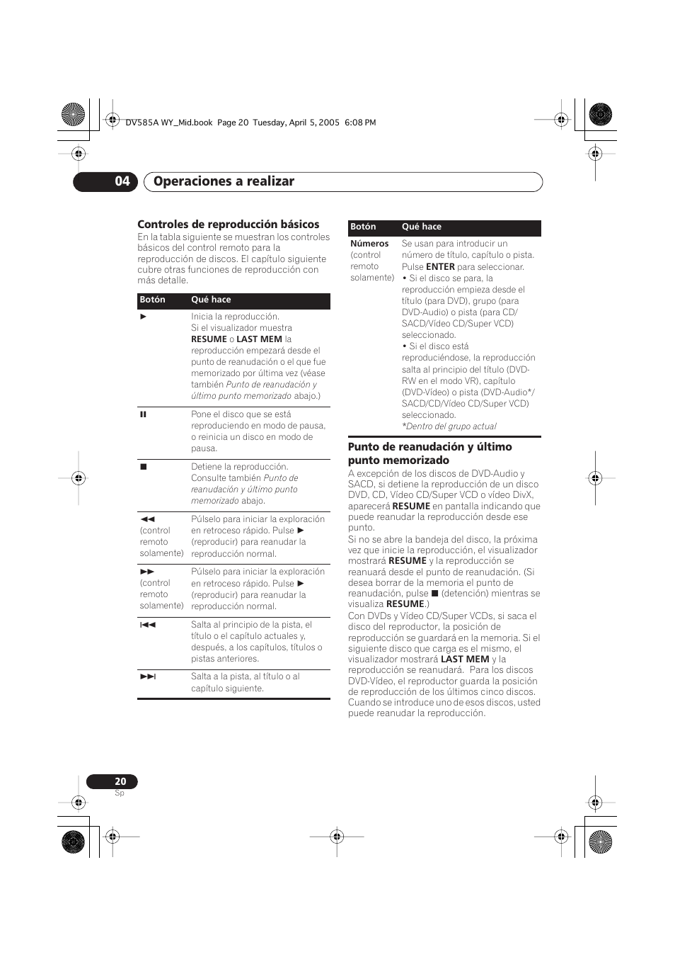 Operaciones a realizar 04 | Pioneer DV-585A-s User Manual | Page 20 / 108