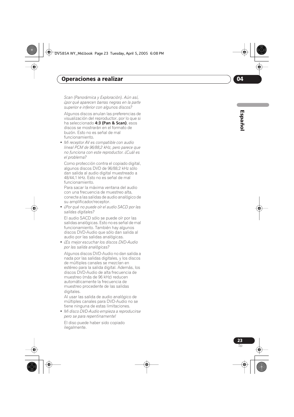 Operaciones a realizar 04 | Pioneer DV-585A-s User Manual | Page 23 / 108