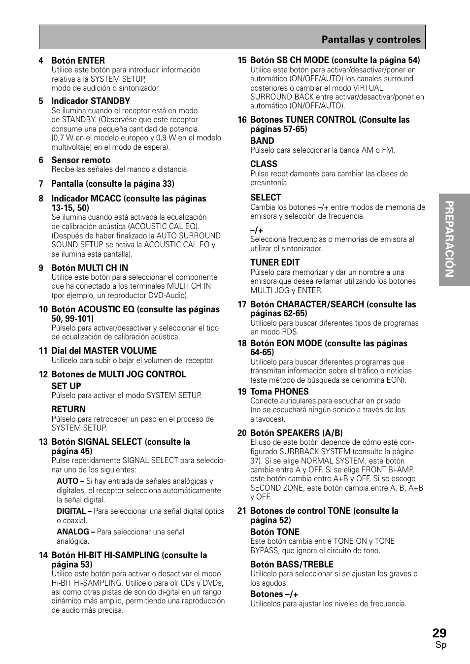 Prep ara tion prep araci ó n | Pioneer VSX-D2011-S User Manual | Page 29 / 120