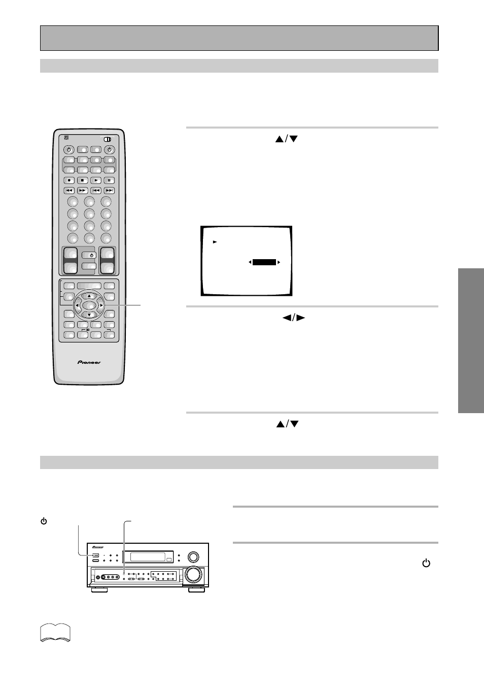 Configurac ió n configuraci ó n, Configuración de la entrada multicanal, 3 use las teclas 5¥∞ para seleccionar exit | Configuración inicial, Multi ch input standby/on, La configuración por defecto es bypass | Pioneer VSX-909RDS User Manual | Page 41 / 96