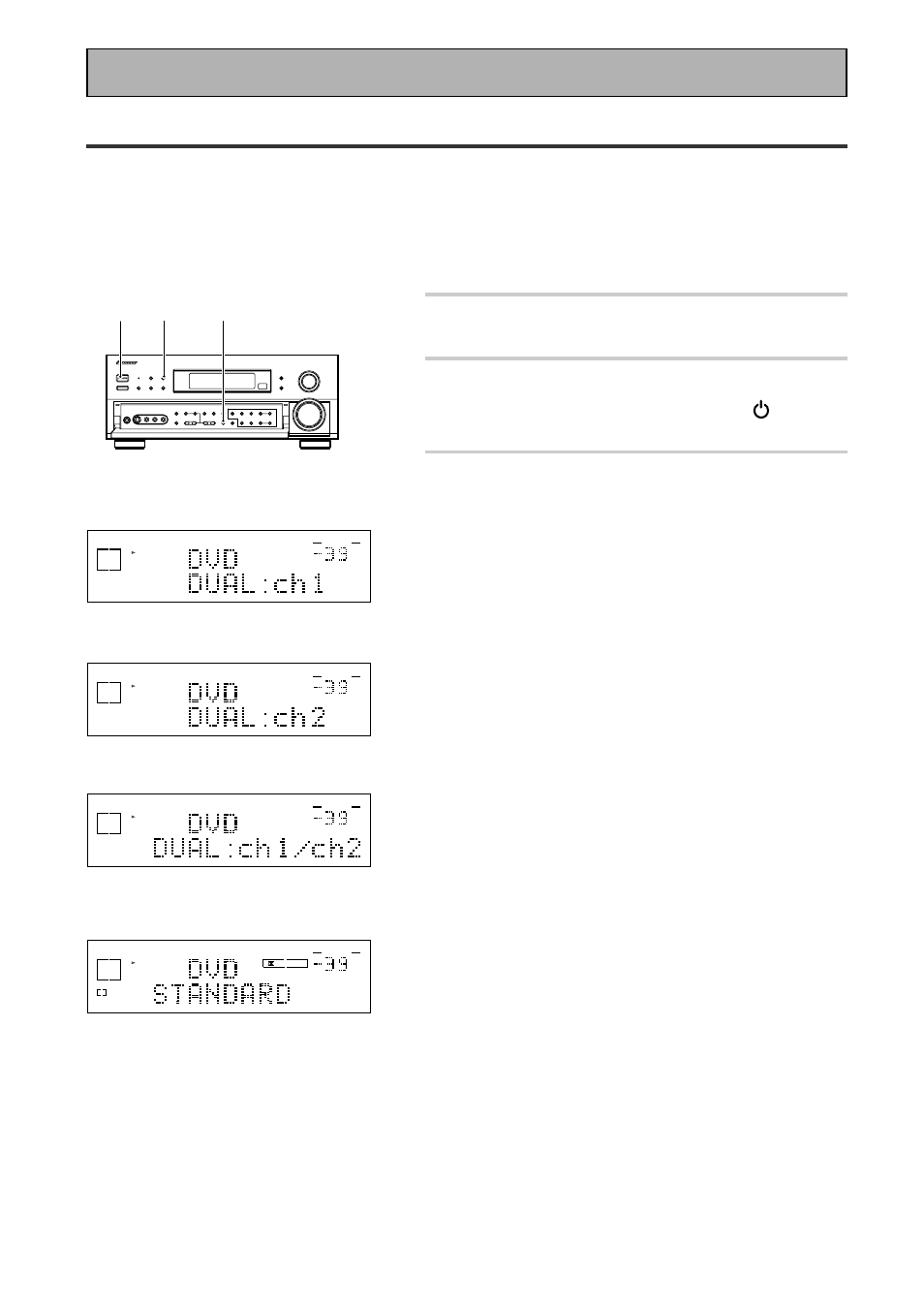 Configuración dual mono, Reproducción básica | Pioneer VSX-909RDS User Manual | Page 54 / 96