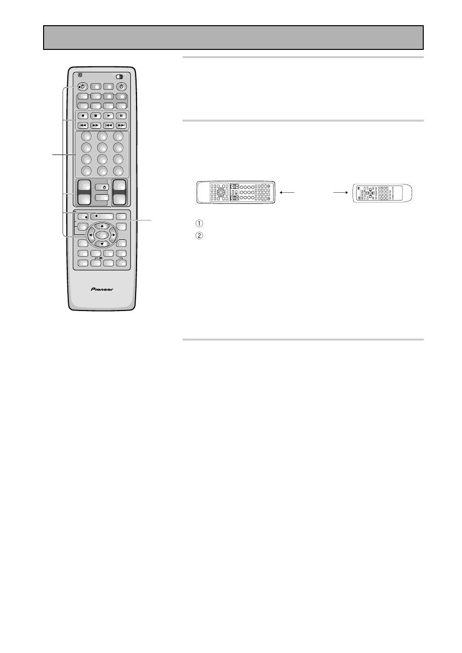 5 pulse tecla a ser programada, Mando a distancia de otros componentes, 5–20 cm | Pioneer VSX-909RDS User Manual | Page 68 / 96