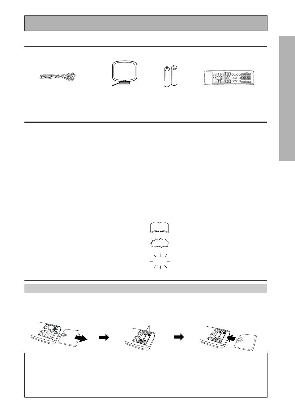 Antes de empezar, Confirmación de accesorios suministrados, Utilización de este manual | Preparación del mando a distancia | Pioneer VSX-909RDS User Manual | Page 9 / 96